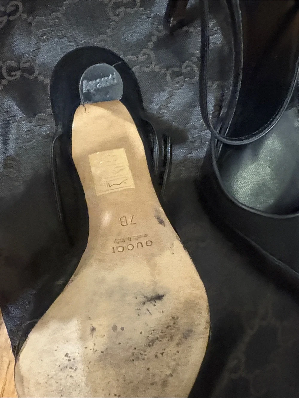 Vintage 2002 Gucci by Tom Ford Pointed Toe Mule Heels size 7 with Dust Bag - Picture 6 of 9